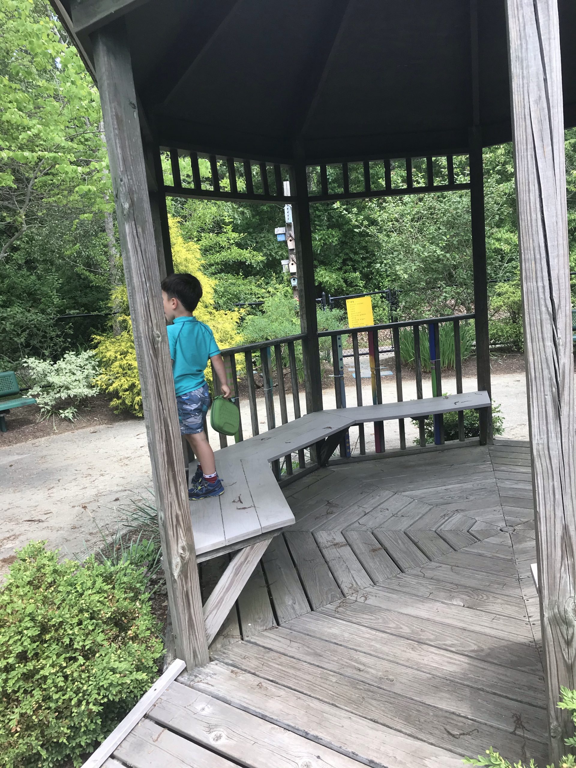 Rotary Park Westerly, Rhode Island with kids garden, play ground and nature trail