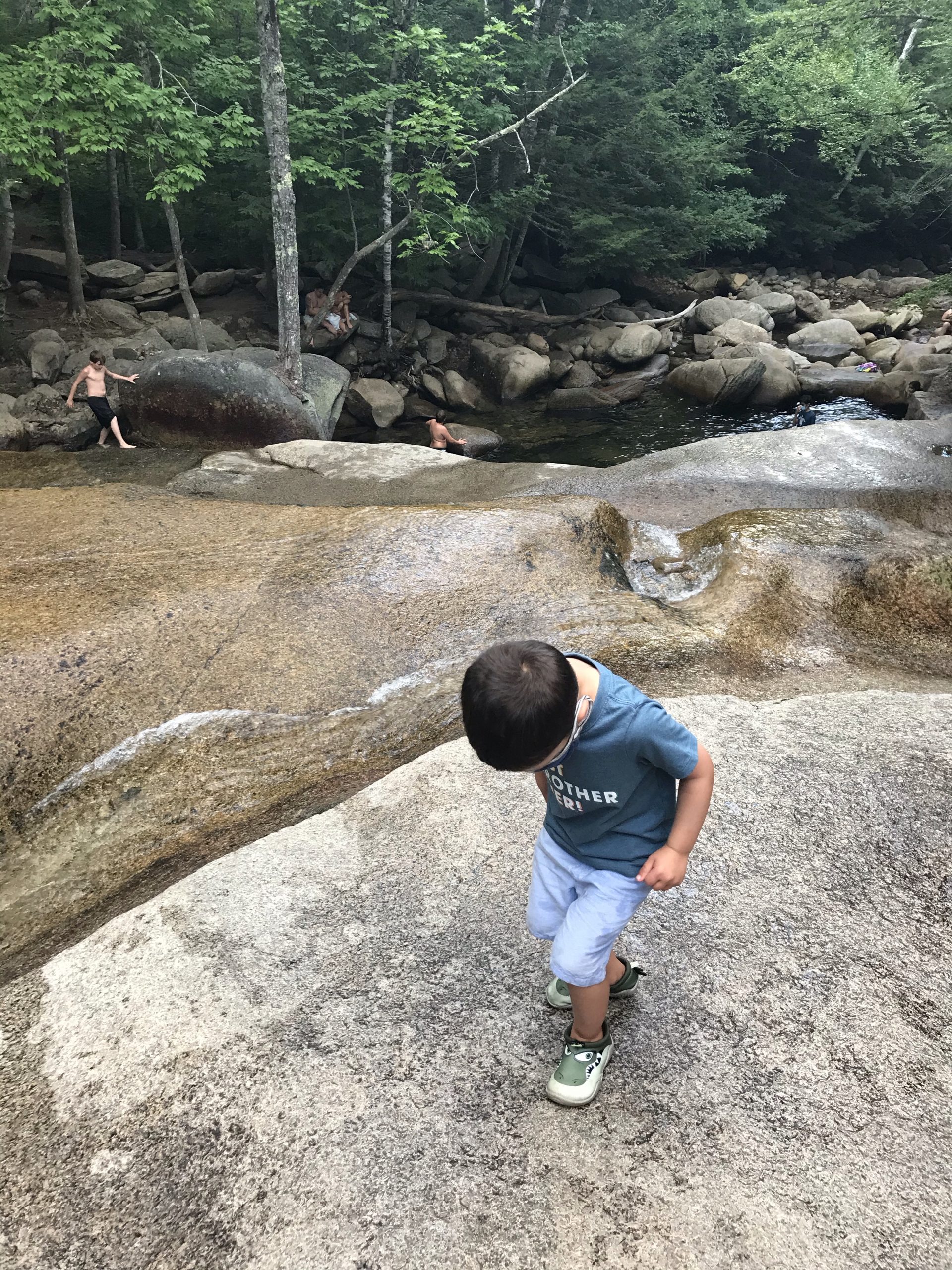Diana's Baths in North Conway New Hampshire with kids