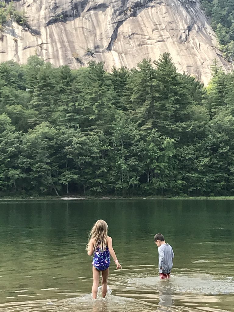 Echo Lake Cathedral Ledge North Conway  Bartlett New Hampshire with kids
