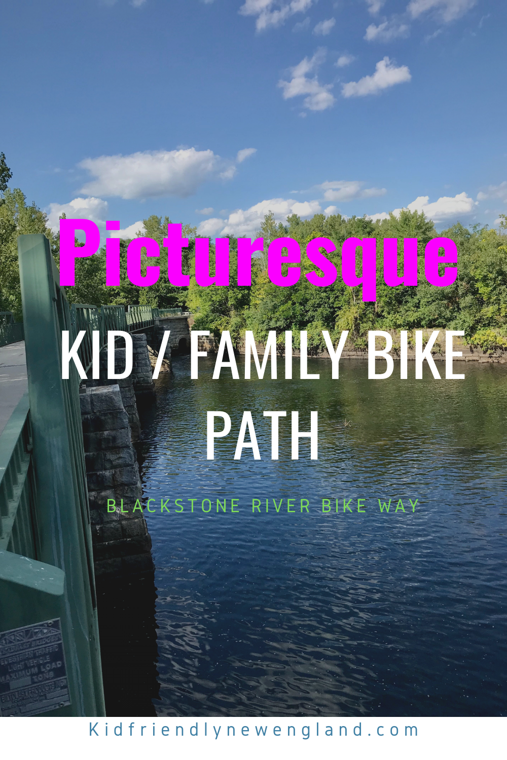 Bike path with kids flat freshly paved trails