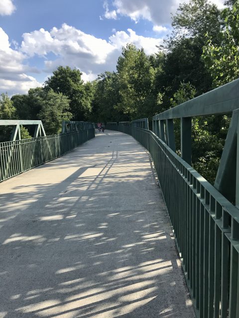 Blackstone River bikeway with kids