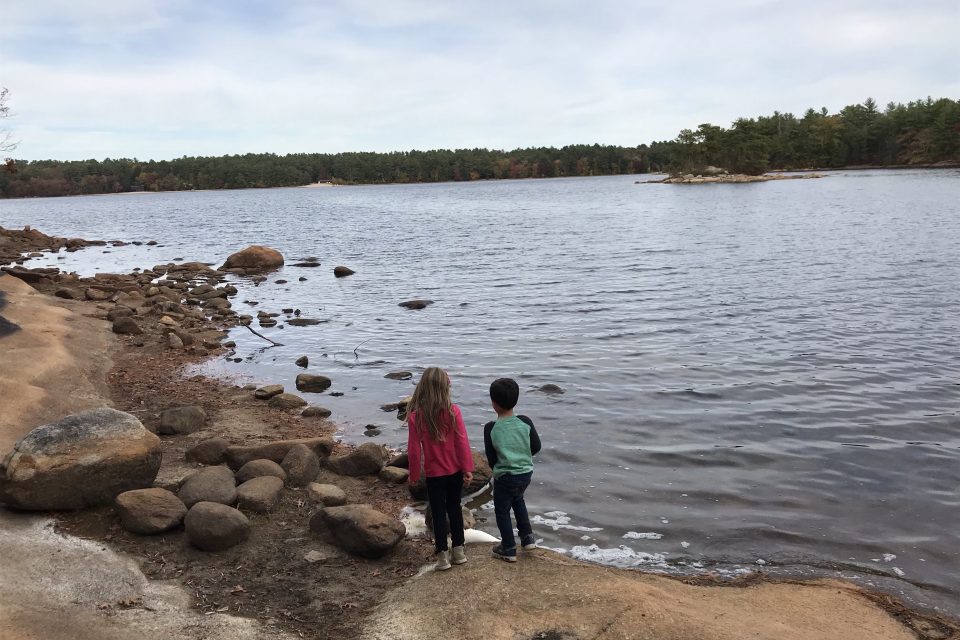 Yagoog Pond loop Rockville,, Rhode Island with kids