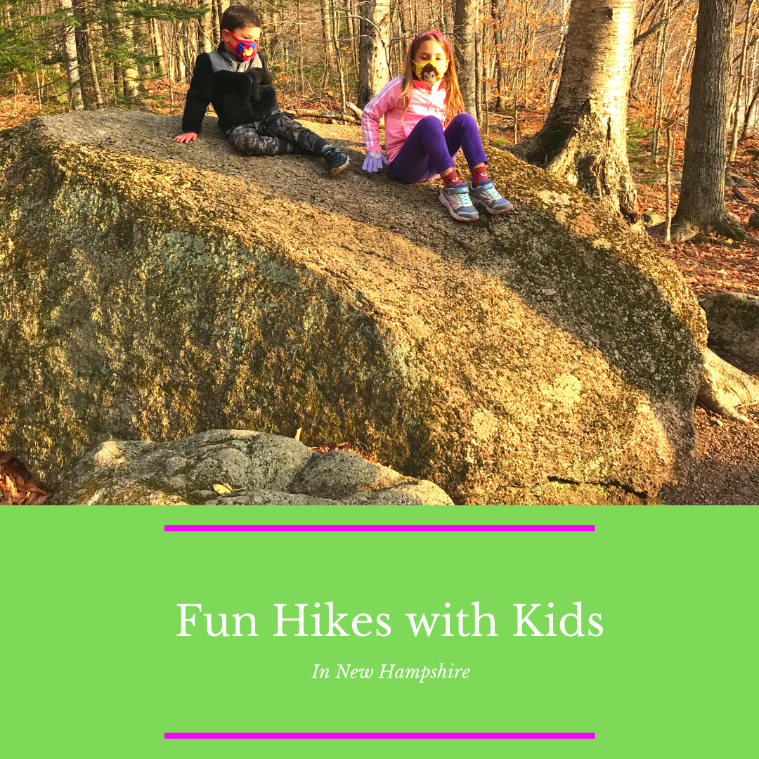 kids hike Artists Bluff New Hampshire