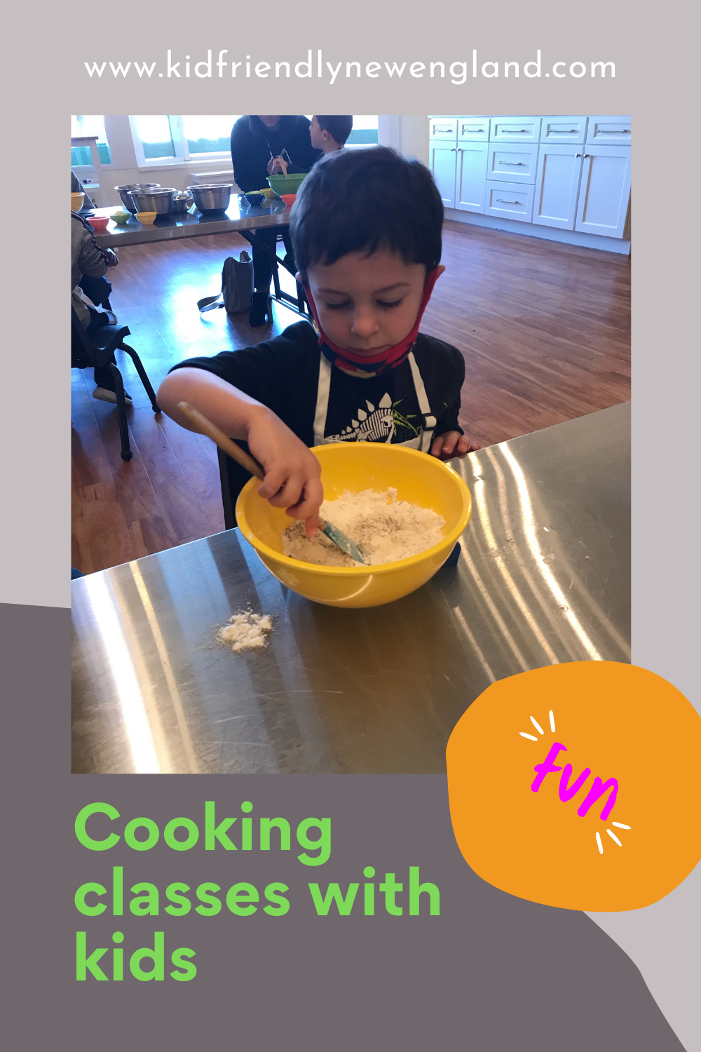 Cooking with kids class at Taste Buds in East Greenwich, Rhode Island
