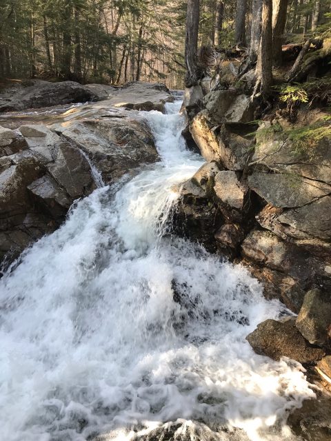 the Basin with kids, Franconia Notch State Park with kids in New Hampshire
