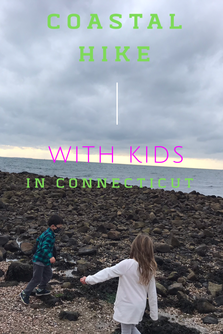 Coastal hike with kids in Groton, Connecticut