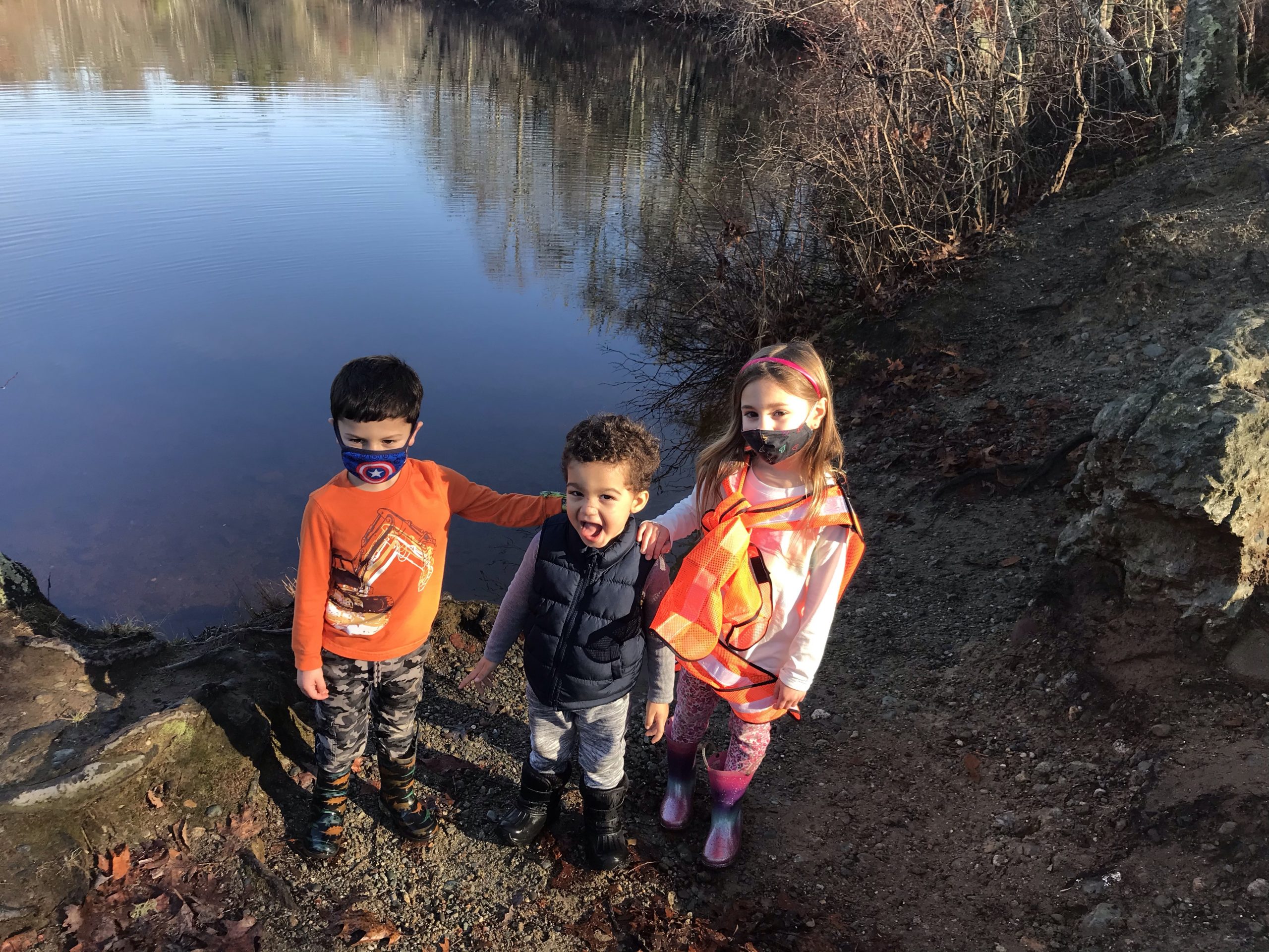 Linguicia Loop Trail with kids in Swansea, Massachusetts