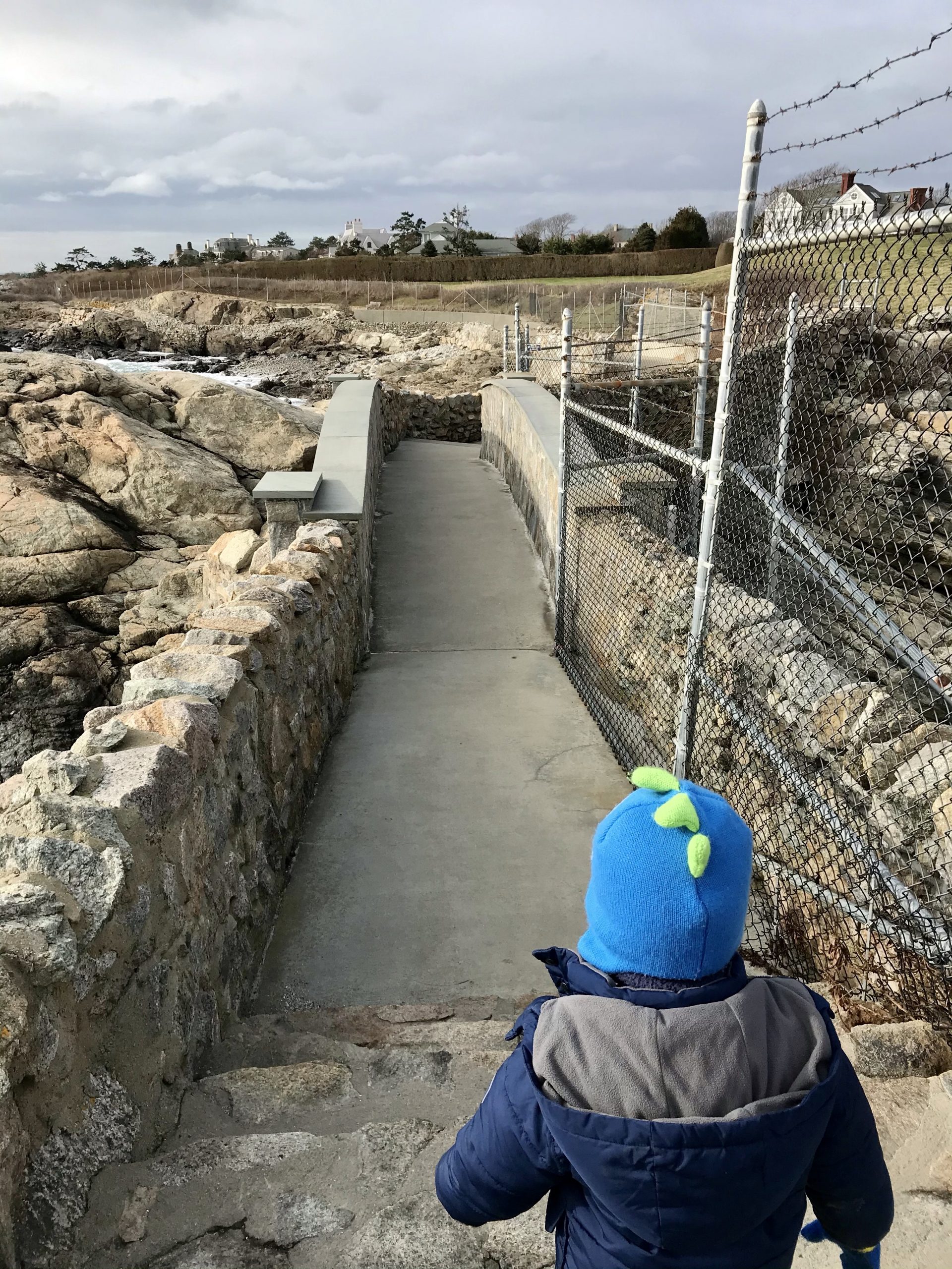 Newport, Rhode Island Cliff Walk with kids 