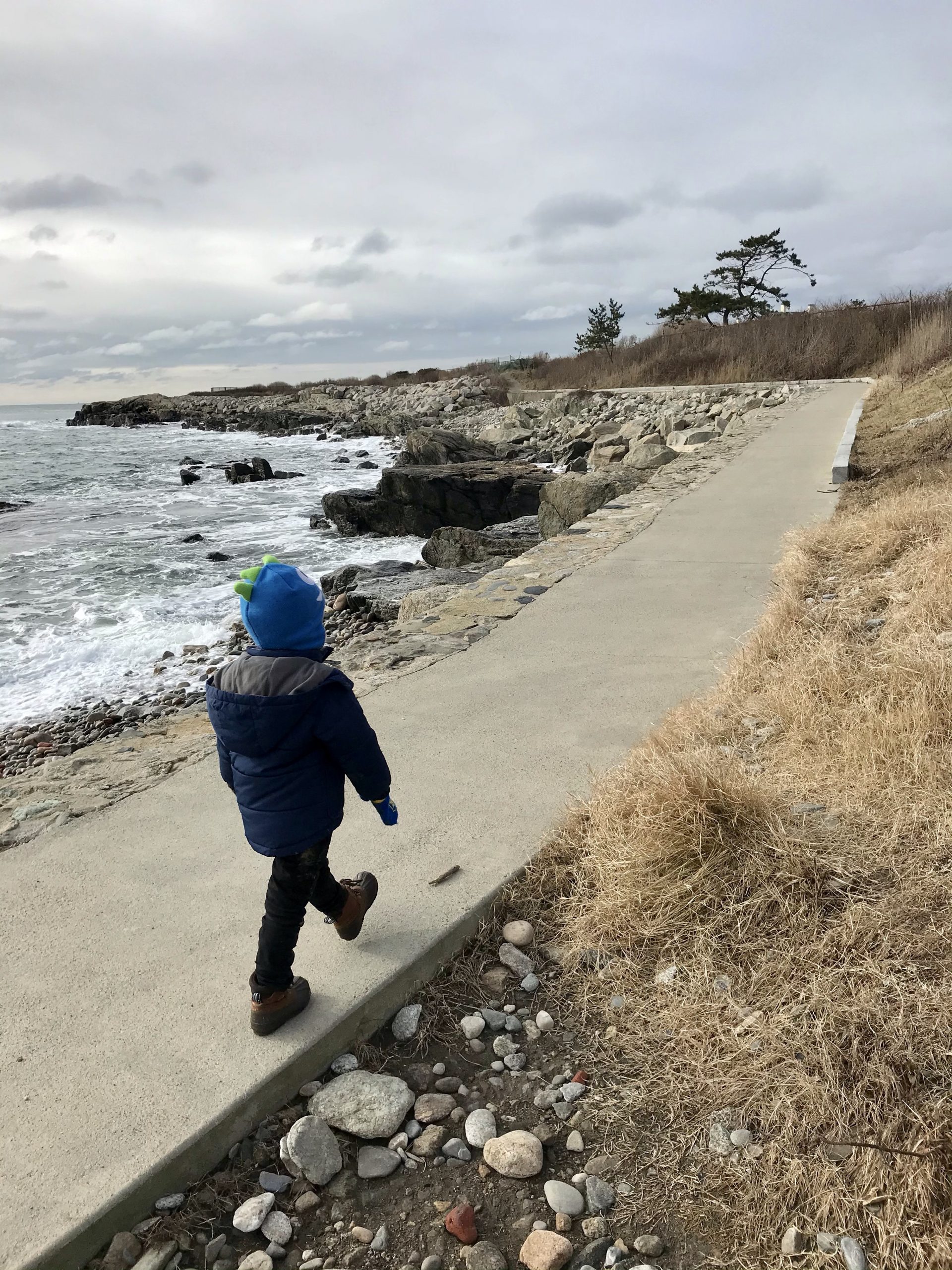 Newport, Rhode Island Cliff Walk with kids 