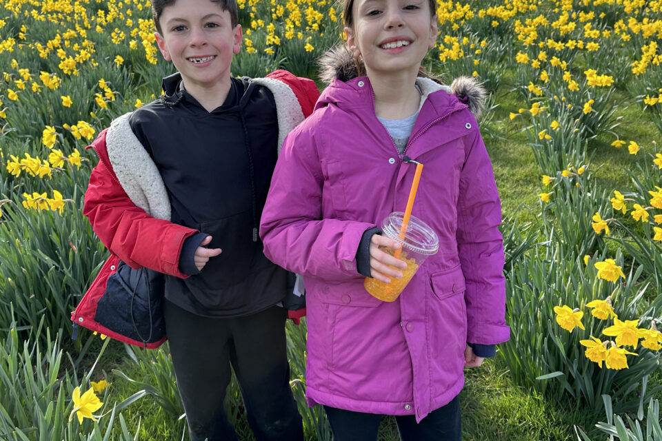 Newport' Cliff Walk in spring time with the kids
