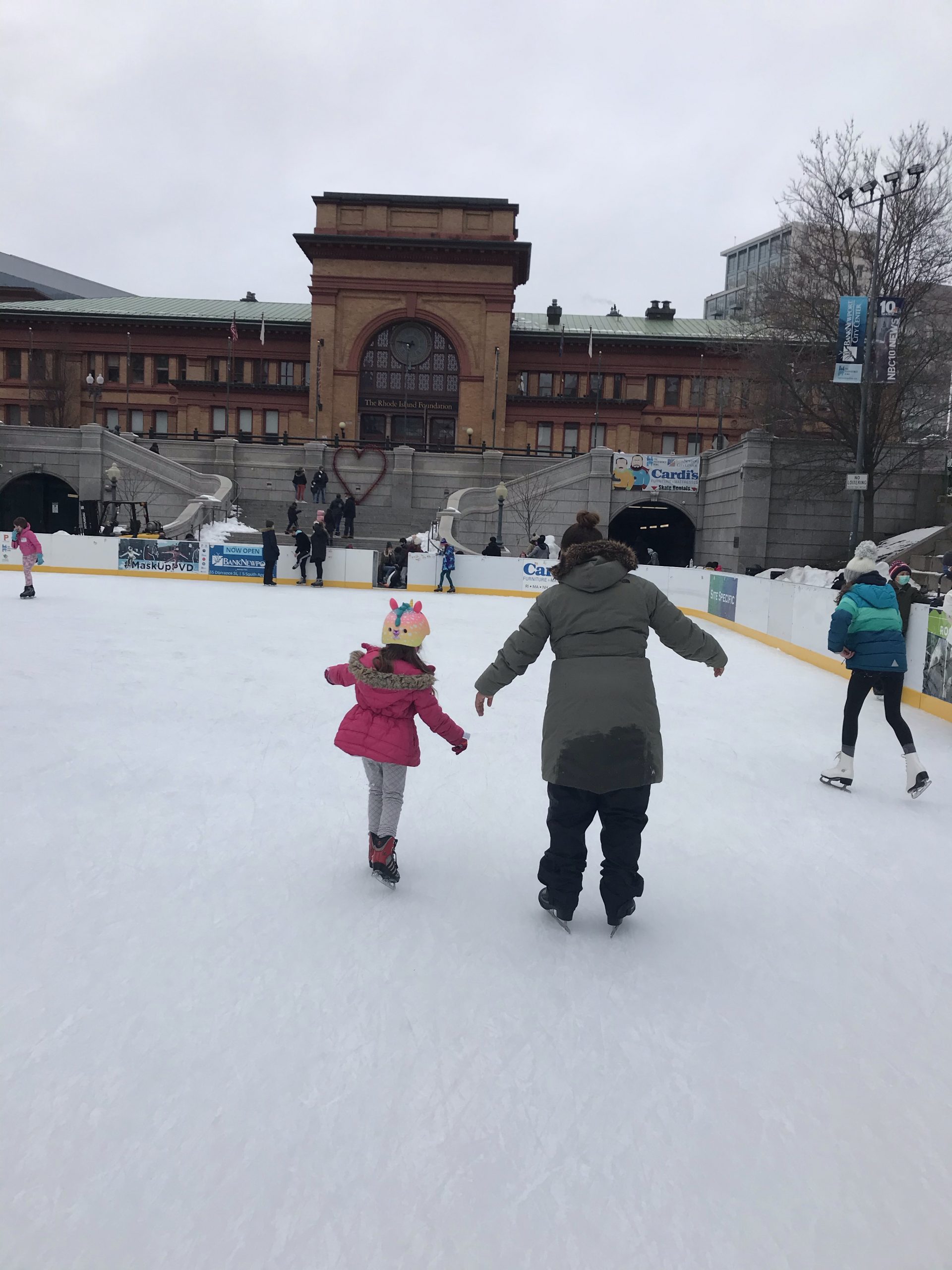 Bank Newport City Center ice rink Providence, Rhode Island with kids