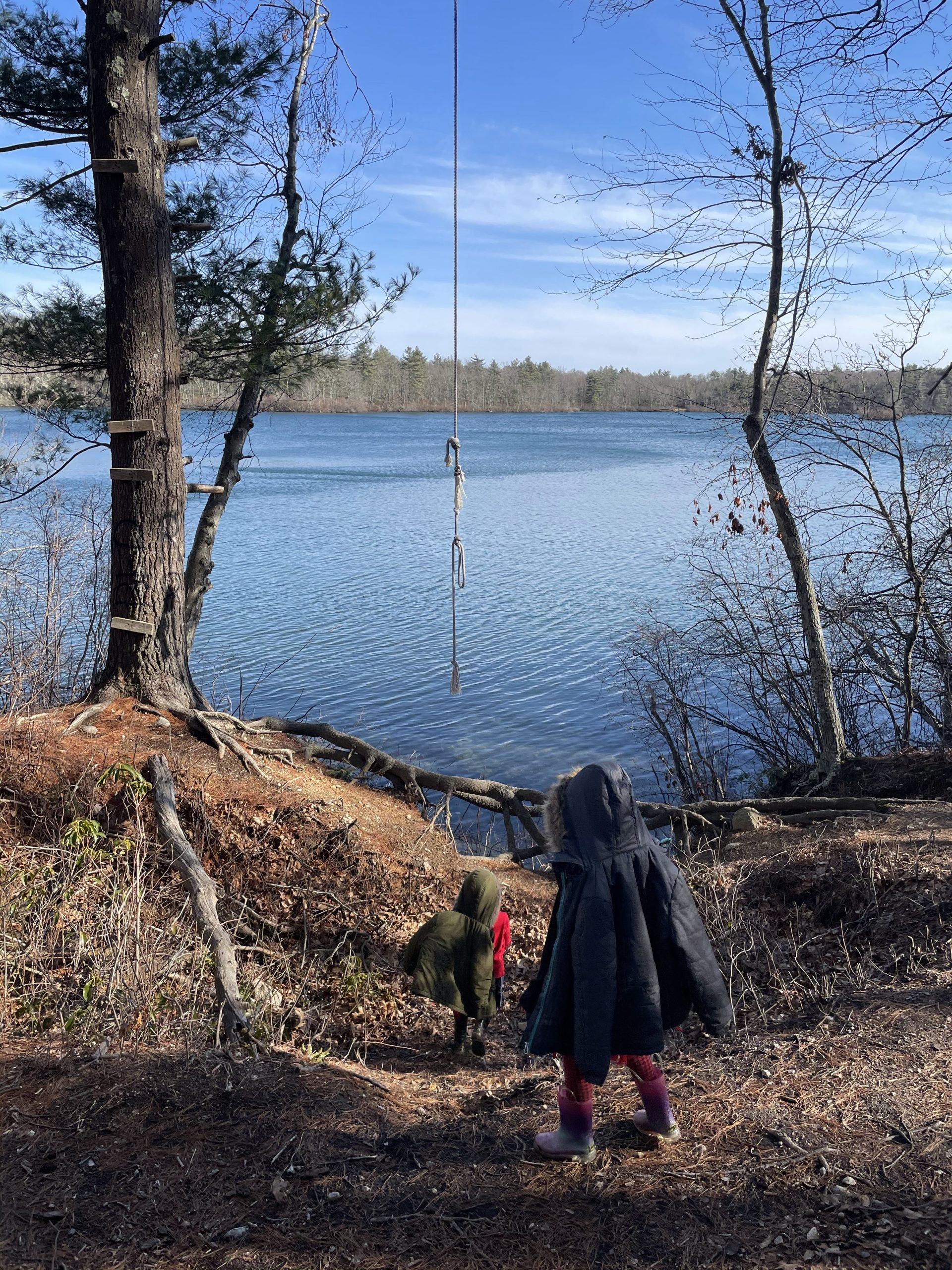 Carr Pond and Tarbox Pond with kids in West Greenwich, Rhode Island 
