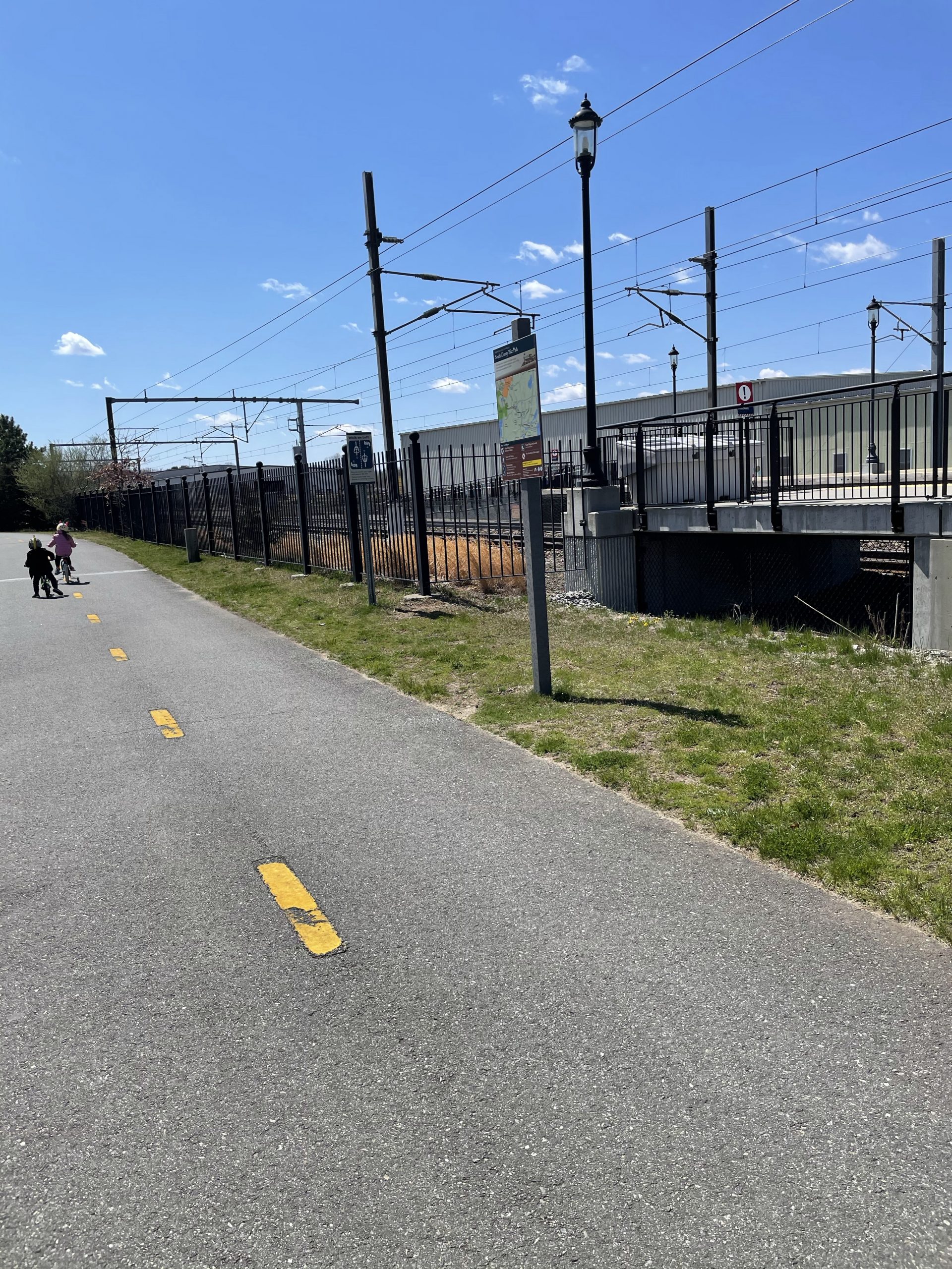 South County Bike Trail in Rhode Island with kids