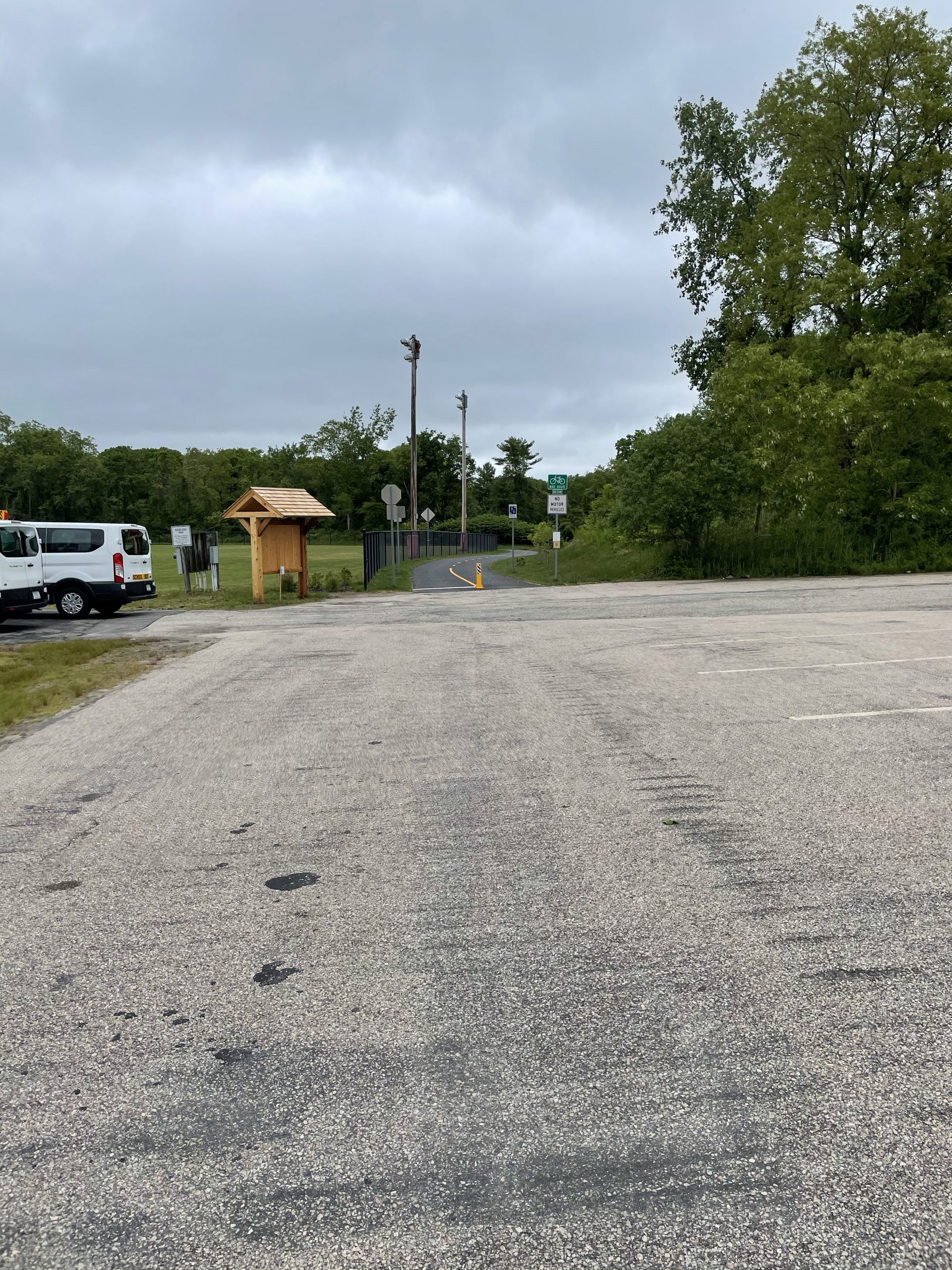 South County Bike Trail in Rhode Island with kids