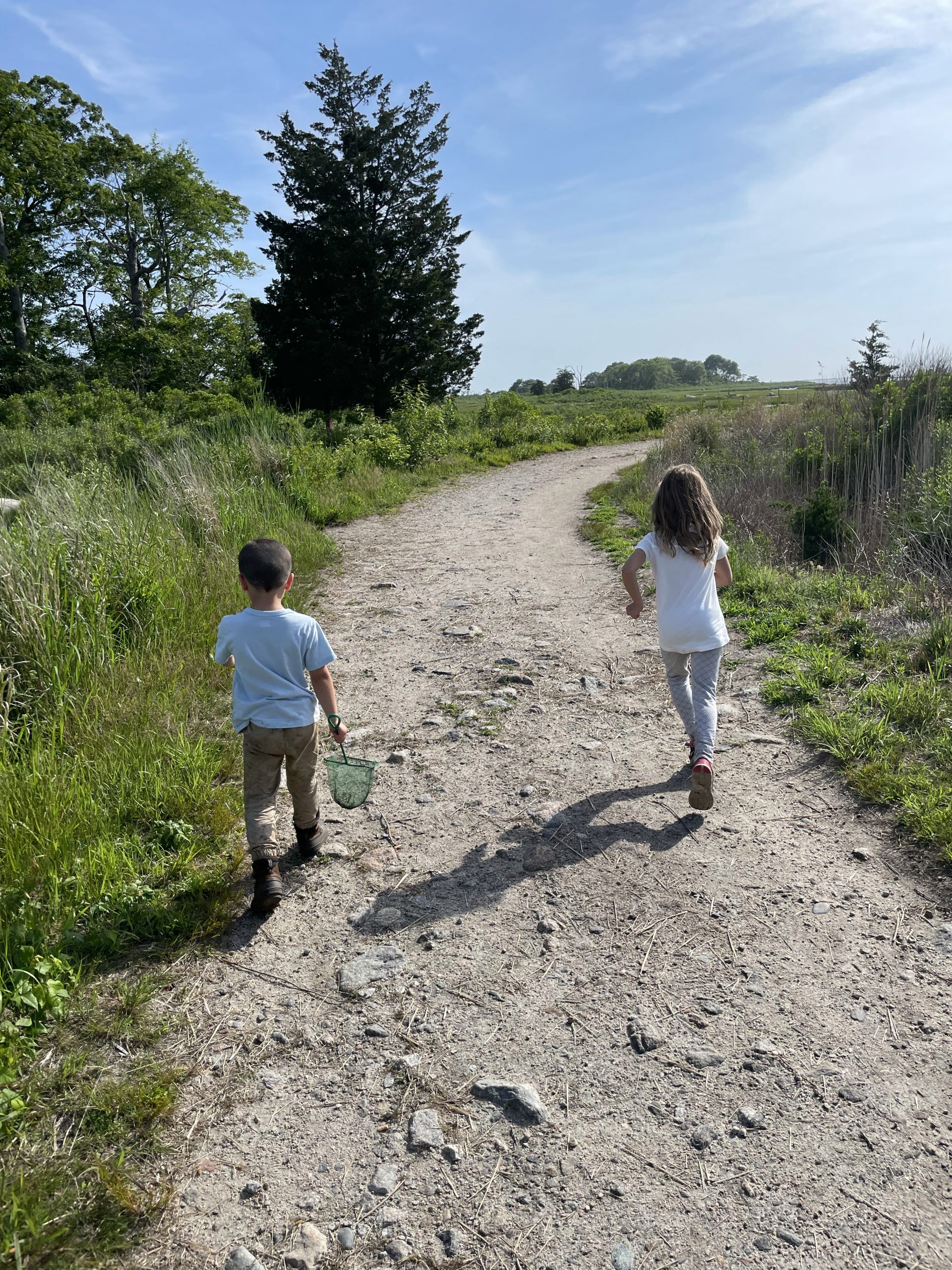 Barn Island Wildlife Management Area with kids in Stonington, Connecticut