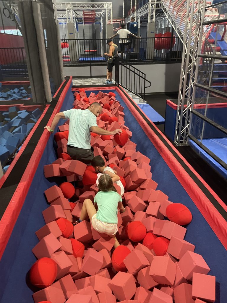 Supercharged Entertainment Ninja wipeout in Wrentham, Massachusetts with kids
