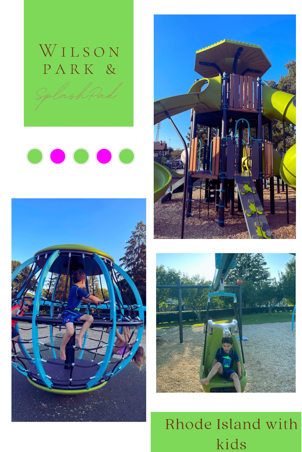 Wilson Park with kids in North Kingstown, RI