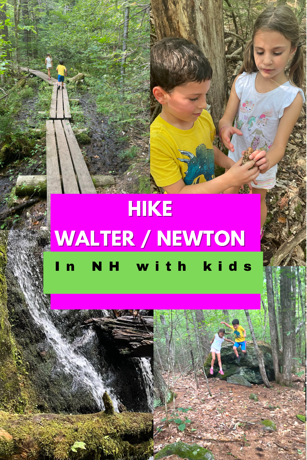 Walter / Newton Natural area in New Hampshire with kids
