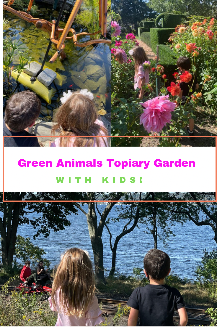 Green Animals Topiary Garden in Portsmouth, RI with kids