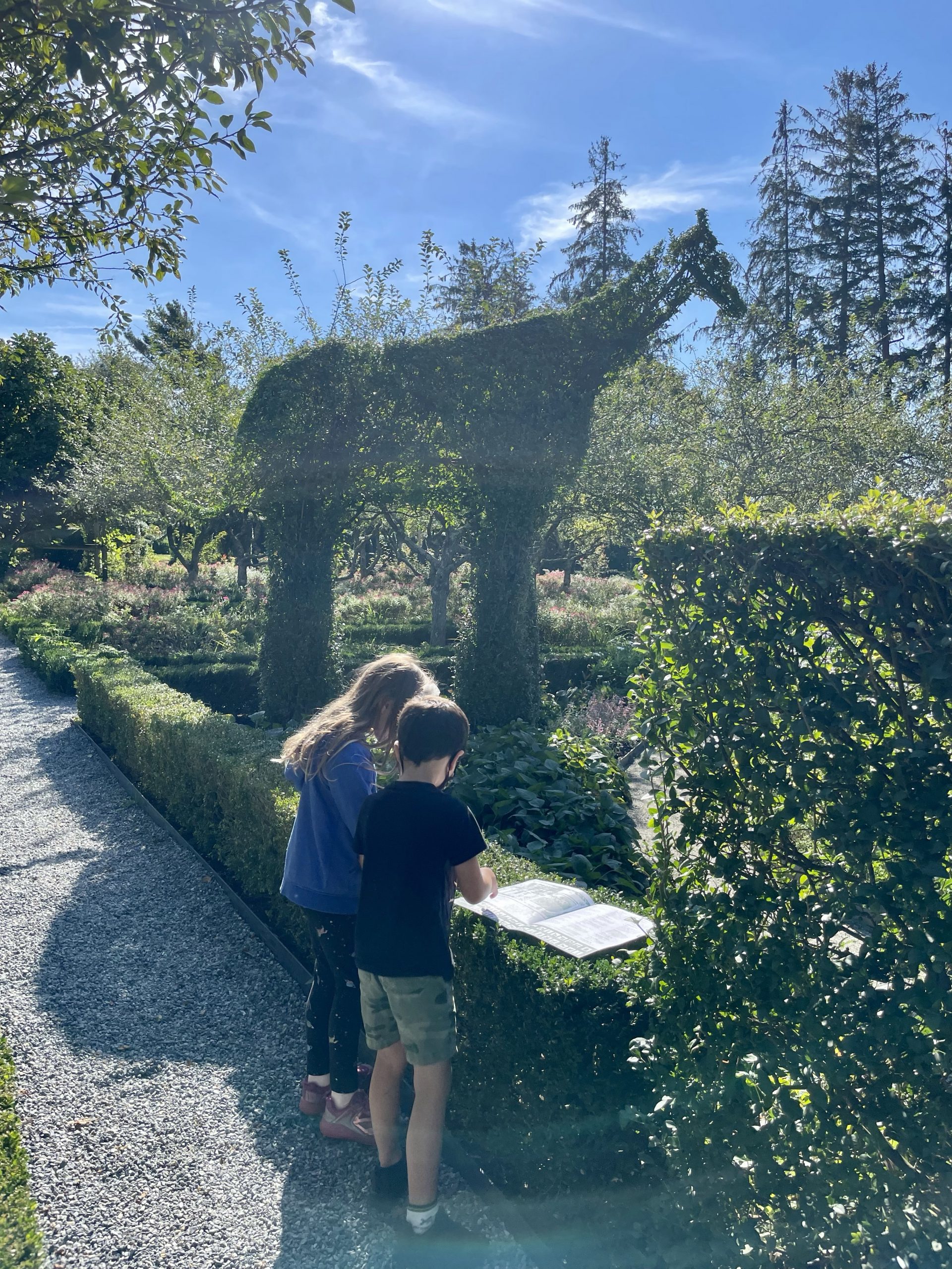The Green Animals Topiary Gardens in Portsmouth, Rhode Island with kids