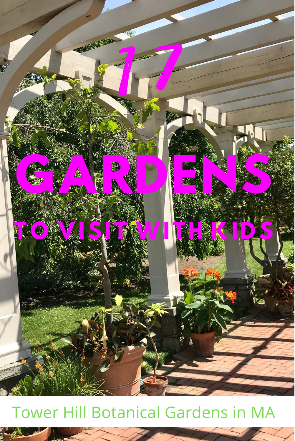 visit Tower Hills to see 17 beautiful gardens with kids