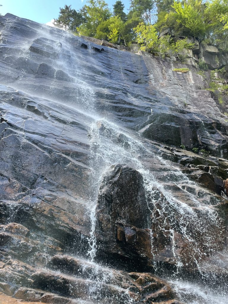 Arethusa Falls In Crawford Notch State Park with kids