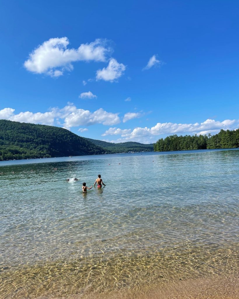 Wellington State Park in New Hampshire with kids