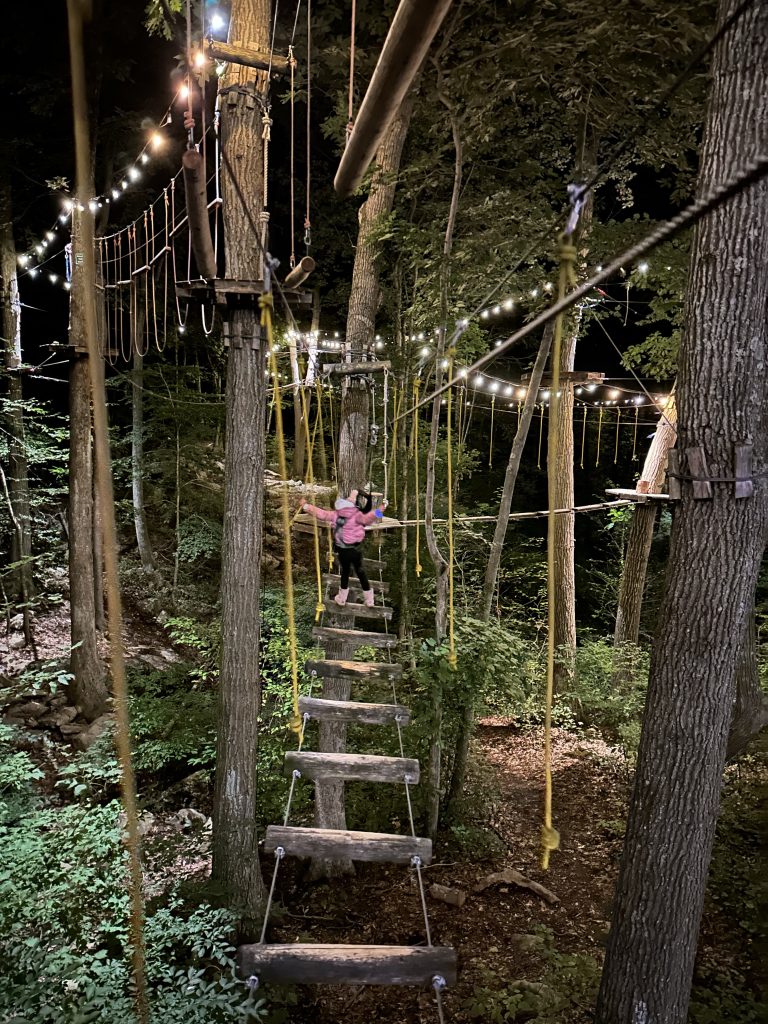 Tree Trails in Mystic, Connecticut with kids 