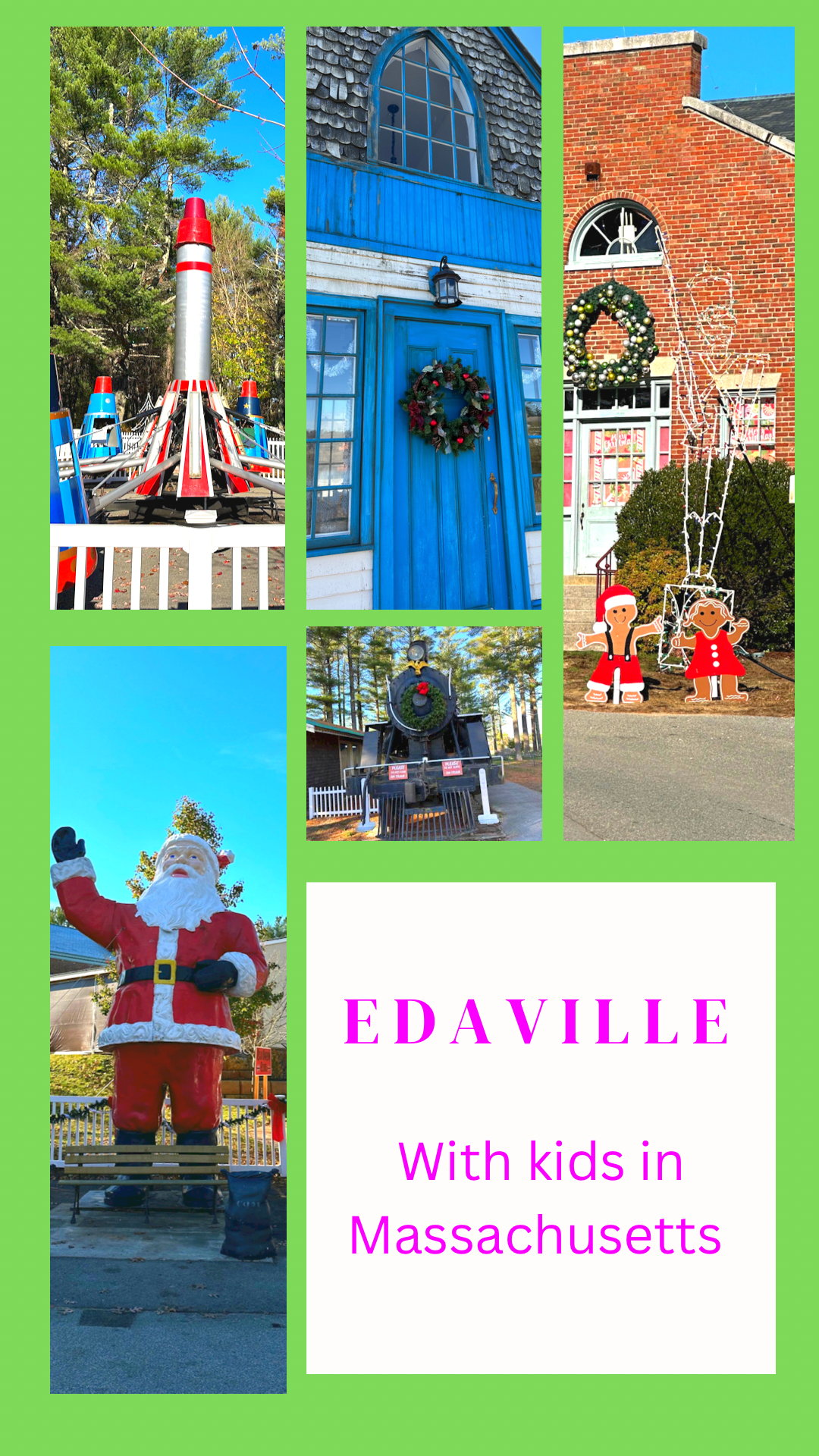 Edaville Family Theme Park in Carver, MA with kids
