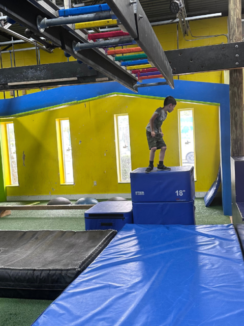 Laid Back Fitness Ninja Gym in Warwick, Rhode Island for kids and adults looking to have fun while facing new challenges and gaining strength