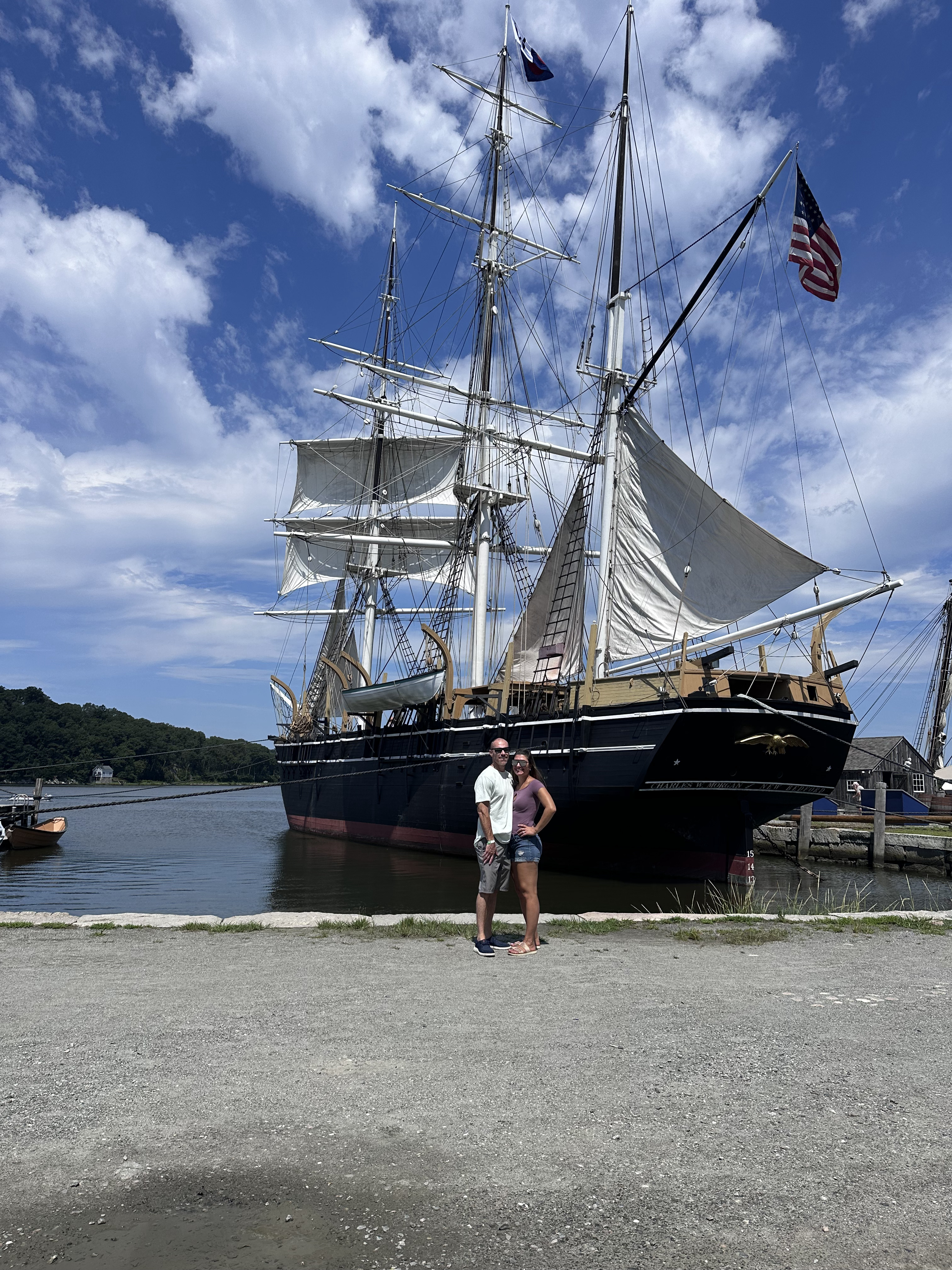 Mystic Seaport Museum with kids in Connecticut