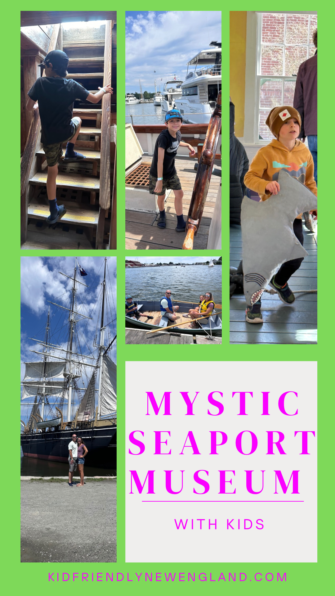 Mystic Seaport Museum in Connecticut with kids